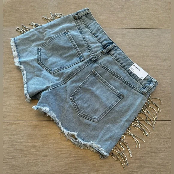 RUE21 EMBELLISHED BLING RHINESTONE SHORTS - Picture 6 of 13